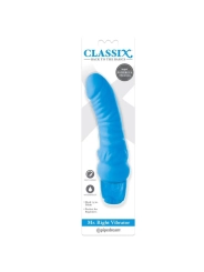 Vibrierender Dildo Mr. Right Multi-Speed 15,5 cm Blau von Classix