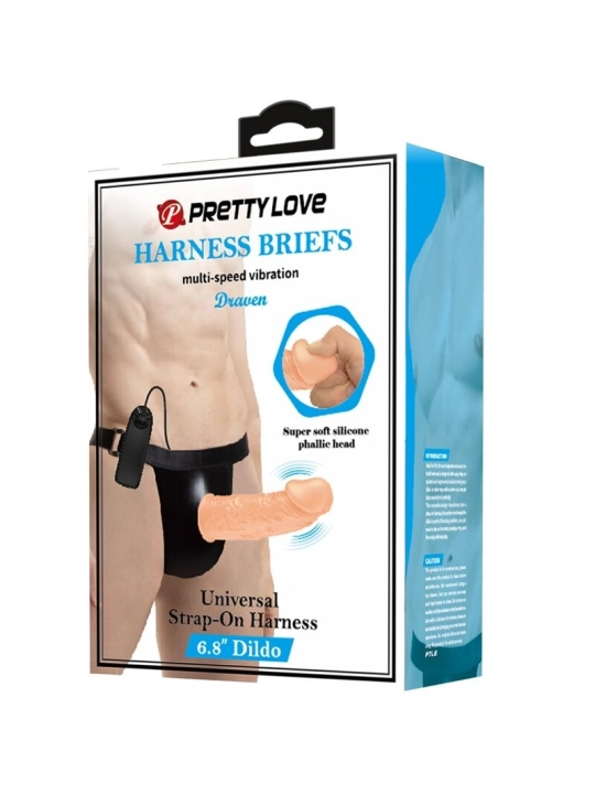 Gurt-Hose mit Vibrationsdildo Inklusive von Pretty Love