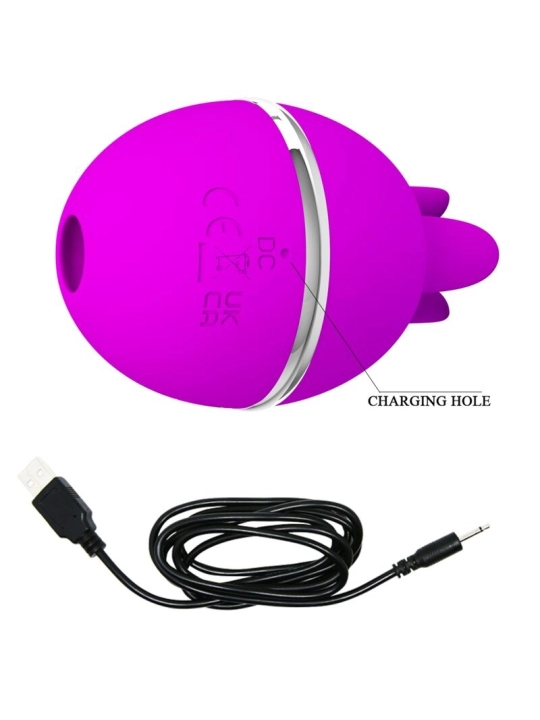 Gemini Ball Lila. Runder Vibrator aus Silikon von Pretty Love Flirtation