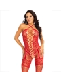 Bodystocking Halshalter Rote Herzen Rot von Leg Avenue Bodystockings