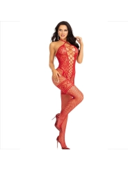 Bodystocking Halshalter Rote Herzen Rot von Leg Avenue Bodystockings