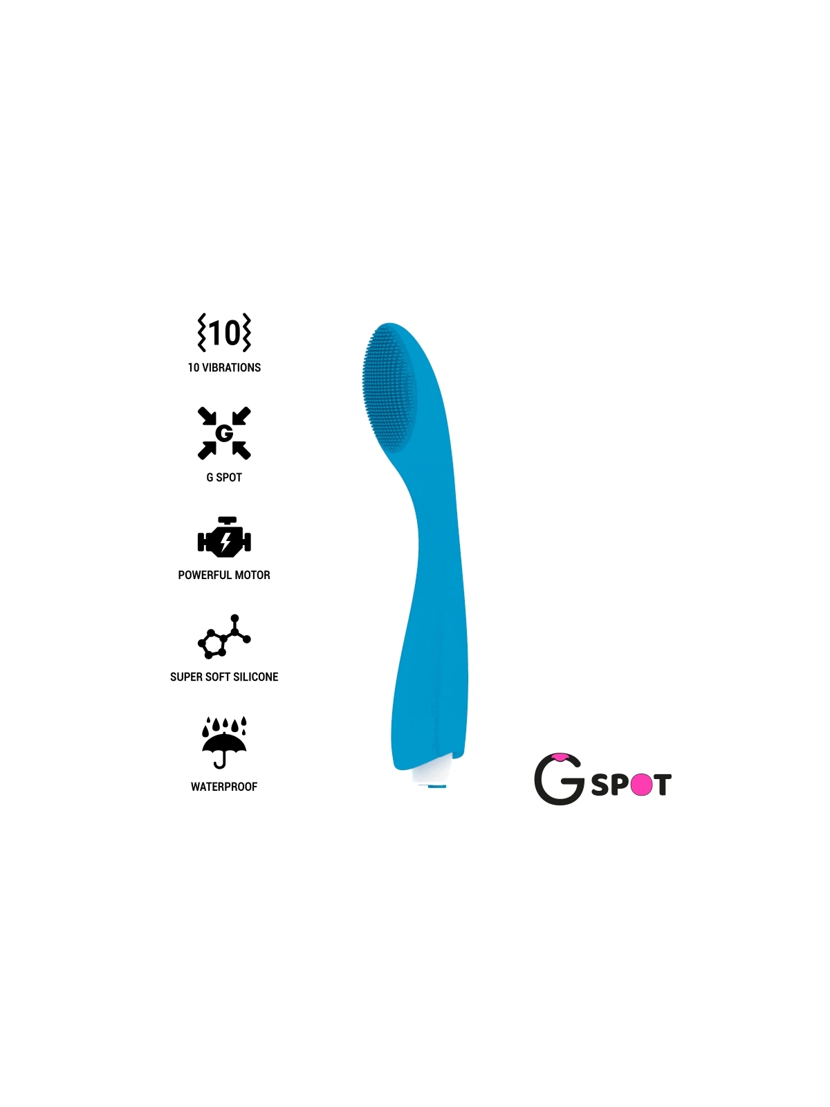 Gylbert Türkis Blauer Vibrator von G-Spot