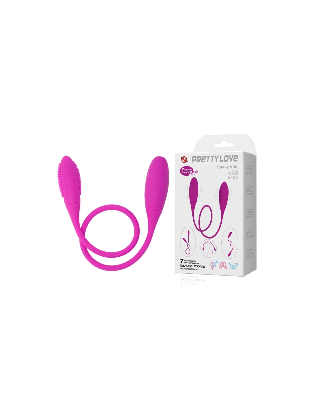 Snaky Deluxe Vibrator 7 V von Pretty Love Smart