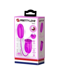 Daisy Dual Egg Wiederaufladbarer Vibrator Lila von Pretty Love Flirtation