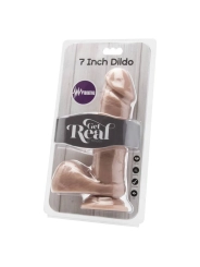 Dildo 18 cm mit Kugeln Vibrator Beige von Get Real