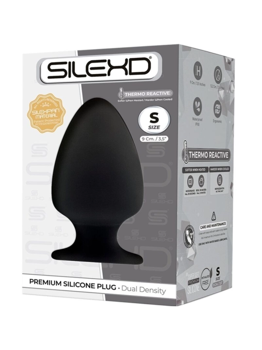 Modell 1 Analplug Premium Silexpan Silikon Premium Thermoreaktive Grösse S von Silexd