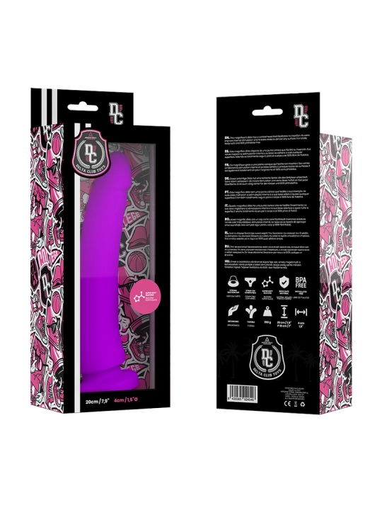 Toys Lila Dildo Medizinisches Silikon 20 cm -O- 4 cm von Deltaclub