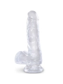 Clear Realistischer Penis mit Eieren 13.5 cm Transparent von King Cock