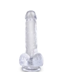 Clear Realistischer Penis mit Eieren 13.5 cm Transparent von King Cock