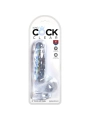 Clear Realistischer Penis mit Eieren 13.5 cm Transparent von King Cock