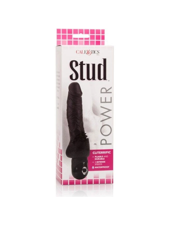 Power Stud Cliterrific Schwarzer Vibrator von Calexotics