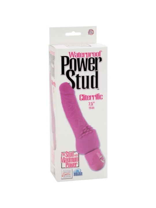 Power Stud Cliterrific Rosa Vibrator von Calexotics