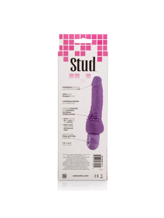 Power Stud Cliterrific Lila Vibrator von Calexotics