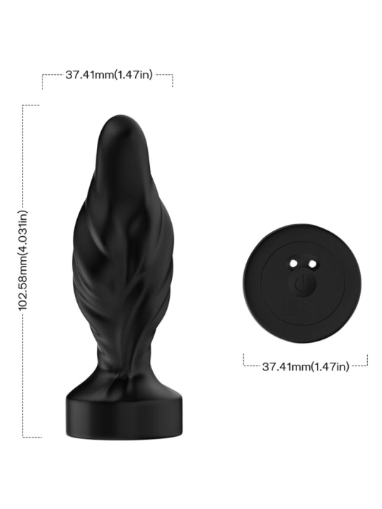 Vibrator & Analplug Fernbedienbares Schwarz von Armony Anal