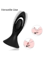 Vibrator & Analplug Silikon Schwarz von Armony Anal