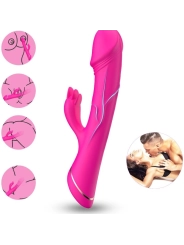 Dildo Vibrator Kaninchen Silikon Fuchsia von Armony Vibrators