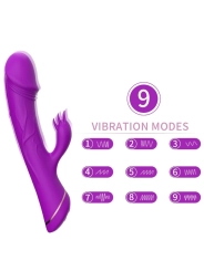 Dildo Vibrator Kaninchen Silikon Lila von Armony Vibrators