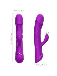 Dildo Vibrator Kaninchen Silikon Lila von Armony Vibrators