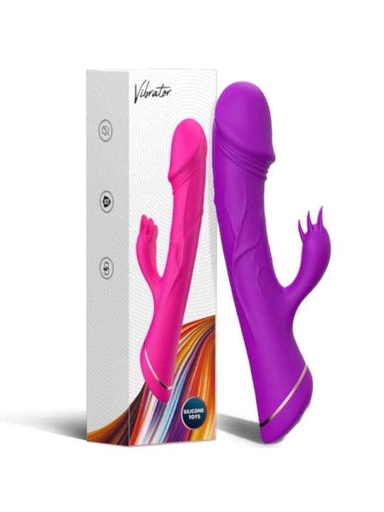 Dildo Vibrator Kaninchen Silikon Lila von Armony Vibrators