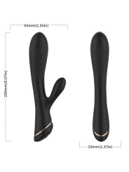 Vibrator Kaninchen Silikon Schwarz von Armony Vibrators