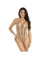 Cross-Bodysuit Mehrfarbig von Leg Avenue Teddies