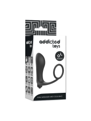 Vibratorischer Analplug mit Penisring von Addicted Toys