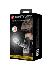 Jammy Penis-Hülle 12 Vibrationen mit Wiederaufladbarer Silikon-Zunge von Pretty Love Male