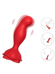 Rosa Vibrator & Analplug Fernbedienbares Rot von Armony Anal