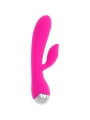 Wiederaufladbarer Vibrator mit Kaninchen 10 Vibrationsmodi 19 cm von Ohmama