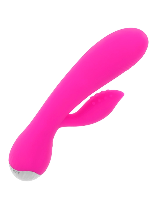 Wiederaufladbarer Vibrator mit Kaninchen 10 Vibrationsmodi 19 cm von Ohmama