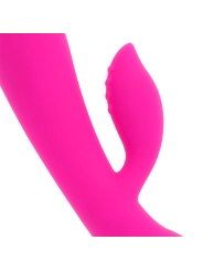 Wiederaufladbarer Vibrator mit Kaninchen 10 Vibrationsmodi 19 cm von Ohmama