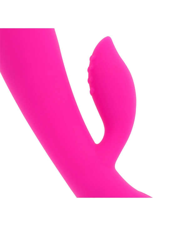 Wiederaufladbarer Vibrator mit Kaninchen 10 Vibrationsmodi 19 cm von Ohmama