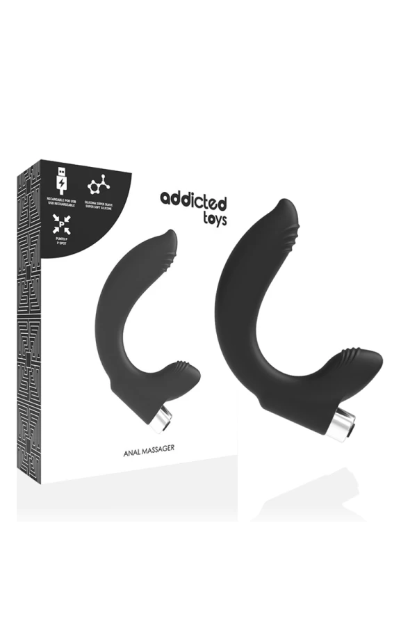 Prostatischer Vibrator wiederaufladbar, Modell 7 - Schwarz von Addicted Toys