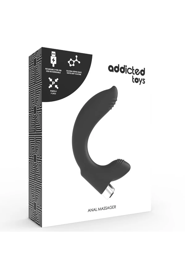 Prostatischer Vibrator wiederaufladbar, Modell 7 - Schwarz von Addicted Toys