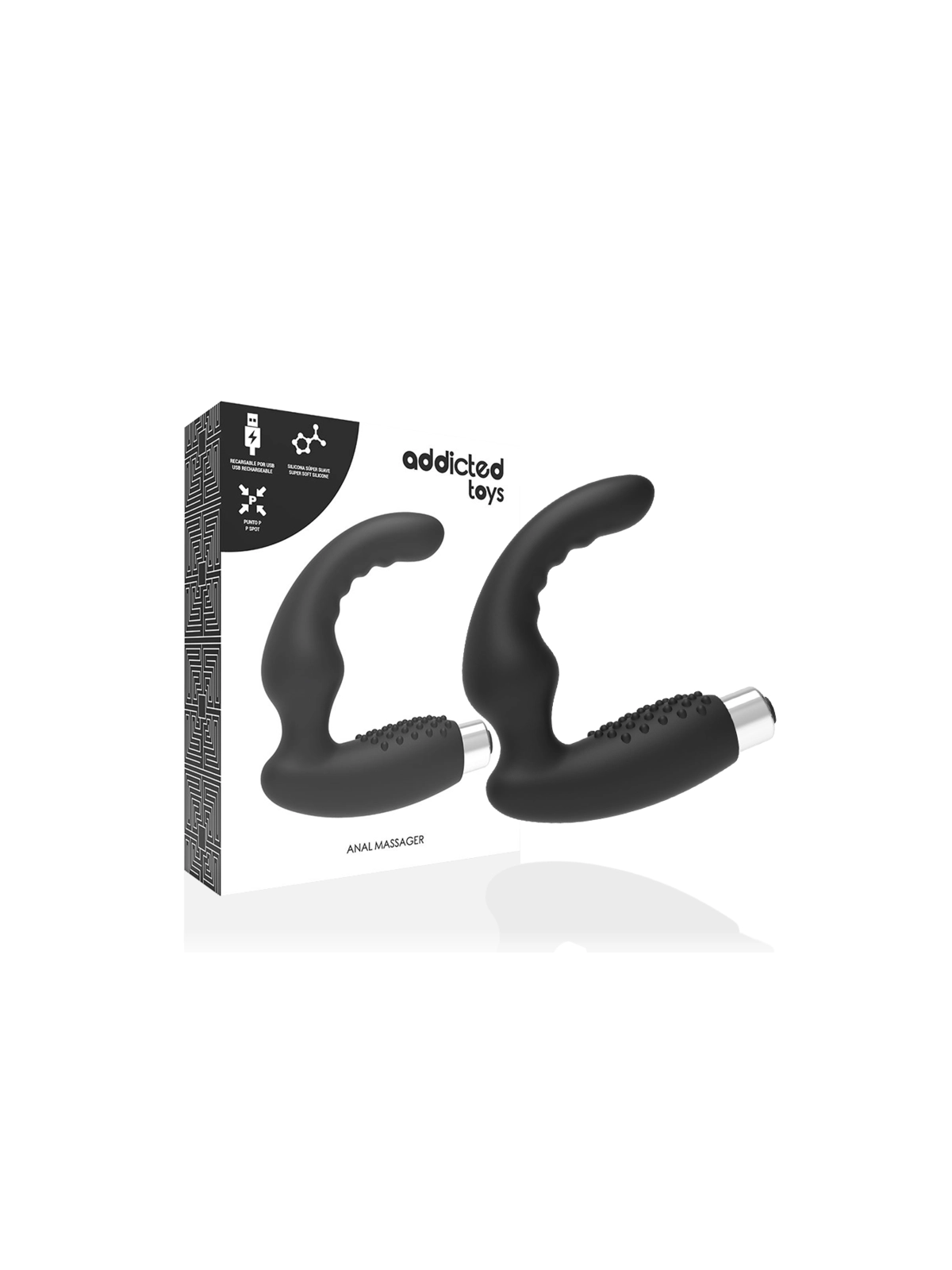 Prostatic Vibrator Wiederaufladbares Modell 2 - Schwarz von Addicted Toys