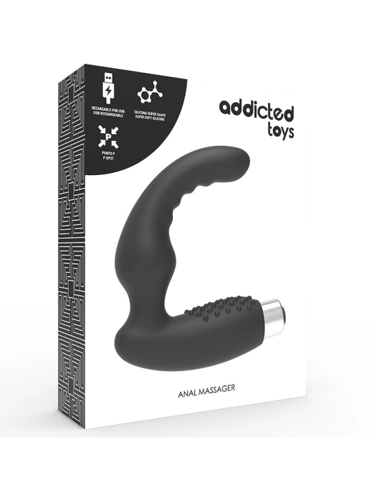 Prostatic Vibrator Wiederaufladbares Modell 2 - Schwarz von Addicted Toys