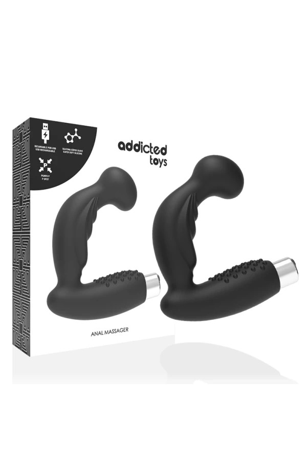 Prostatischer Vibrator wiederaufladbar, Modell 3 - Schwarz von Addicted Toys