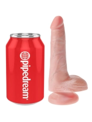 Realistischer Penis mit Eier 13.5 cm Leicht von King Cock