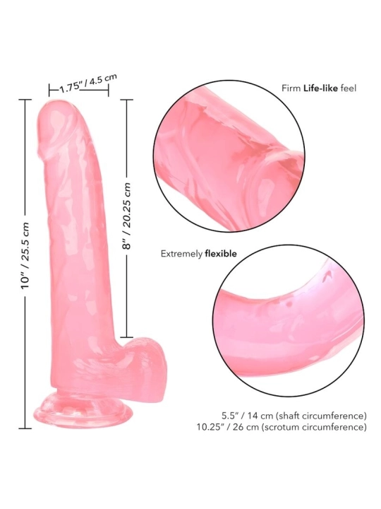 Grösse Königin-Dildo Rosa 20.3 cm von Calexotics