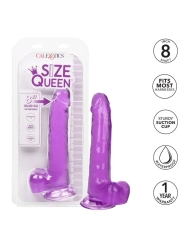 Grösse Königin-Dildo Lila 20.3 cm von Calexotics