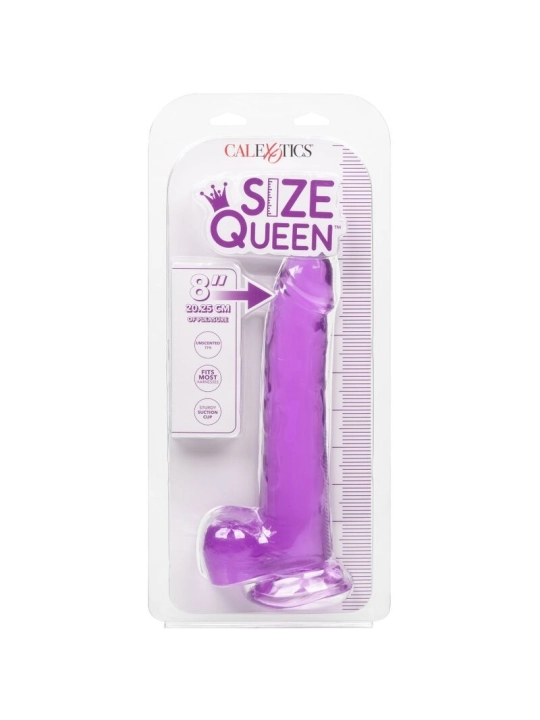 Grösse Königin-Dildo Lila 20.3 cm von Calexotics