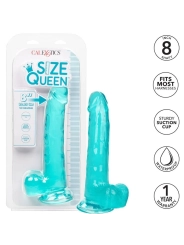 Grösse Königin-Dildo Blau 20.3 cm von Calexotics