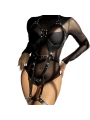 Ganzkörperharness mit Lederschnallen Schwarz One Size (S-L) von Subblime Fetish