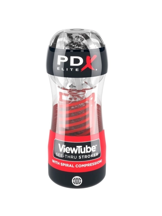 Stroker Viewtube 2 Spiralkompression Transparent von Pdx Elite