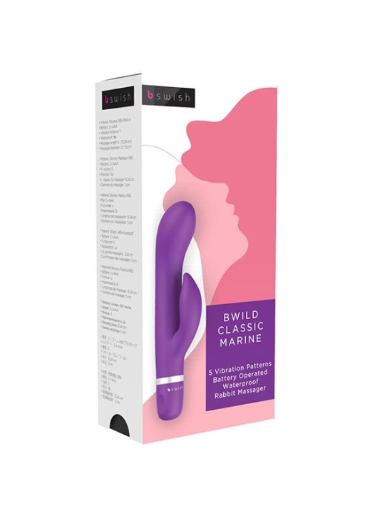 Bwild Classic Marine Rabbit Vibrator Lila von B Swish