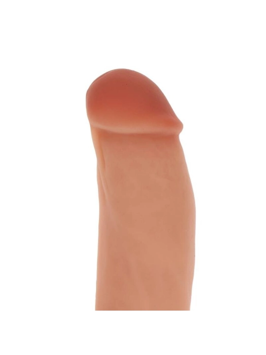 Silikondildo 18 cm mit Kugeln Beige von Get Real