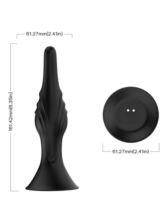 Vibrator & Analplug Fernbedienbares Schwarz von Armony Anal