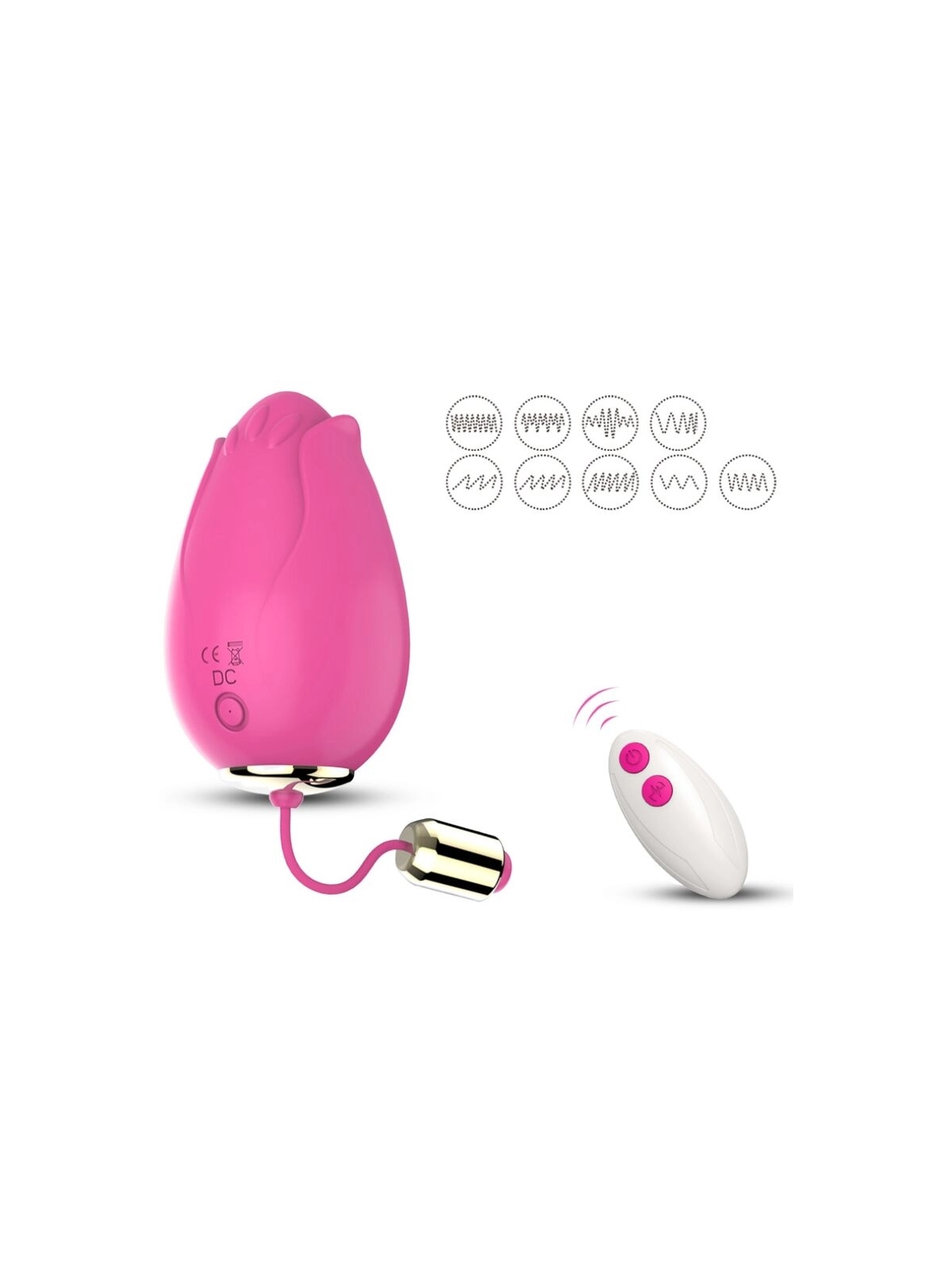 Mandala Eivibrator G-Spot Fernbedienbares Fuchsia von Armony Stimulators