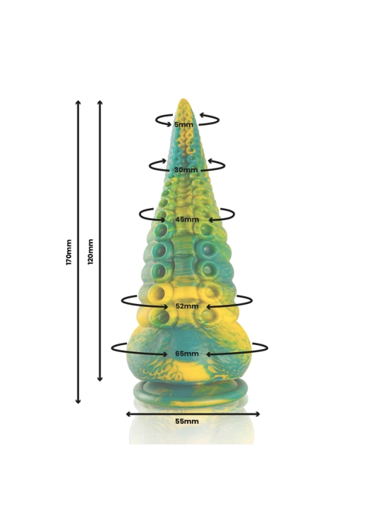 Cetus Grüner Tentakel-Dildo, Kleine Grösse von Epic