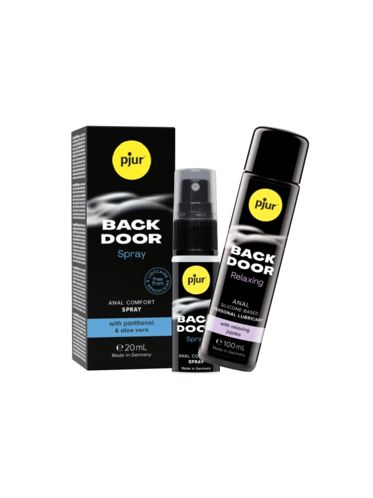 Back Door Set aus Anal-Gleitmittel und Spray von Pjur